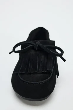 Hot MOCASÍN FLECOS SERRAJE Mujer Zapatos