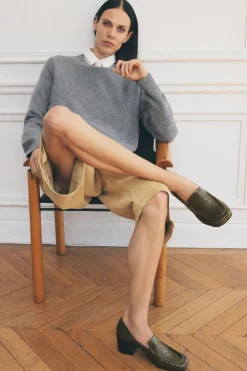 Discount MOCASÍN FRUNCIDO PIEL Mujer Zapatos