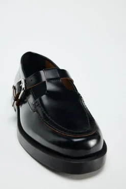 Hot MOCASÍN HEBILLA PIEL Mujer Zapatos