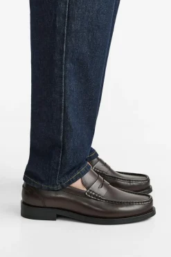 Hot MOCASÍN PIEL ANTIFAZ Hombre Zapatos