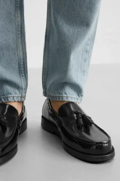 New MOCASÍN PIEL BORLAS Hombre Piel|Zapatos