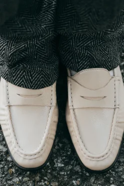 Online MOCASÍN PIEL FRUNCIDO Mujer Zapatos