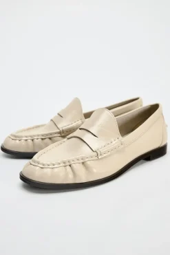 Online MOCASÍN PIEL FRUNCIDO Mujer Zapatos