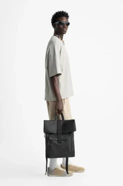 Hot Mochila Engomada Solapa Hombre Bolsos / Mochilas