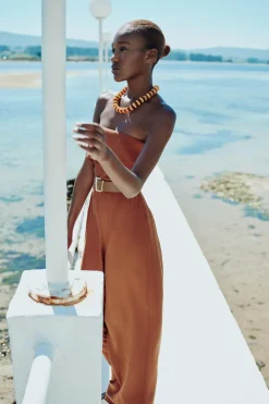 Fashion MONO ANCHO CINTURÓN Mujer Vestidos