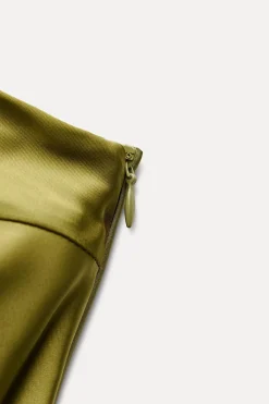 Outlet MONO ASIMÉTRICO SATINADO Mujer Vestidos