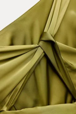 Outlet MONO ASIMÉTRICO SATINADO Mujer Vestidos