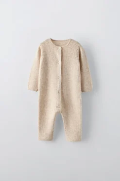 Niños ZARA 0 - 6 Meses·Punto|0 - 6 Meses·Básicos<MONO CON LANA Y CASHMERE