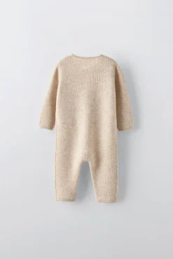 Niños ZARA 0 - 6 Meses·Punto|0 - 6 Meses·Básicos<MONO CON LANA Y CASHMERE