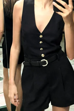 Best MONO CORTO CINTURÓN Mujer Vestidos