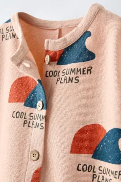 Niños ZARA 1½ - 6 Años·Faldas / Bermudas|1½ - 6 Años·Pantalones / Leggings<MONO CORTO ESTAMPADO