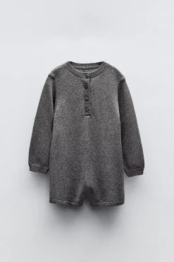 Niños ZARA 1½ - 6 Años·Vestidos / Petos|1½ - 6 Años·Punto<MONO CORTO PUNTO