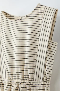Niños ZARA 6 - 14 Años·Vestidos / Monos<MONO CORTO RAYAS