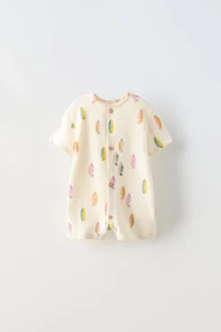 Niños ZARA 6 - 18 Meses·Vestidos / Monos<MONO CORTO TABLAS SURF