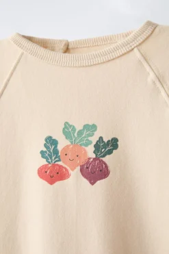 Niños ZARA 0 - 6 Meses·Ropa Interior / Pijamas|0 - 6 Meses·Homewear<MONO FELPA ESTAMPADO