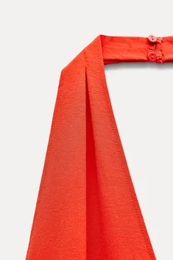 Discount MONO HALTER FLUIDO Mujer Vestidos