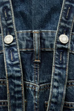 Hot MONO LARGO DENIM TRF BAGGY Mujer Vestidos