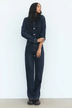 Outlet MONO LARGO DENIM TRF WIDE LEG Mujer Vestidos