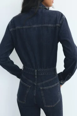 Outlet MONO LARGO DENIM TRF WIDE LEG Mujer Vestidos