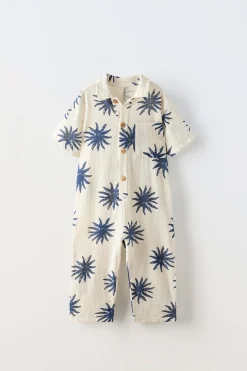 Niños ZARA 1½ - 6 Años·Pantalones|1½ - 6 Años·Pantalones / Leggings<MONO LARGO ESTAMPADO SOLES