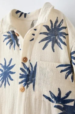 Niños ZARA 1½ - 6 Años·Pantalones|1½ - 6 Años·Pantalones / Leggings<MONO LARGO ESTAMPADO SOLES