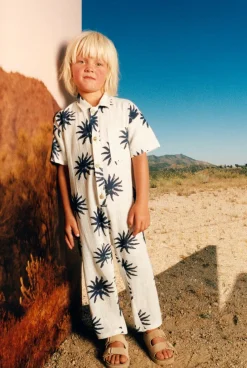 Niños ZARA 1½ - 6 Años·Pantalones|1½ - 6 Años·Pantalones / Leggings<MONO LARGO ESTAMPADO SOLES