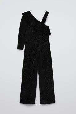 Niños ZARA 6 - 14 Años·Vestidos / Monos<MONO LARGO VELOUR BRILLO