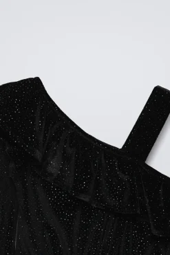 Niños ZARA 6 - 14 Años·Vestidos / Monos<MONO LARGO VELOUR BRILLO