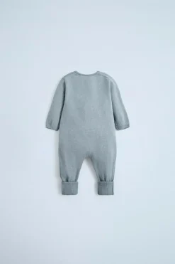 Niños ZARA 0 - 6 Meses·Punto|0 - 6 Meses·Básicos<MONO PUNTO ALGODÓN SEDA