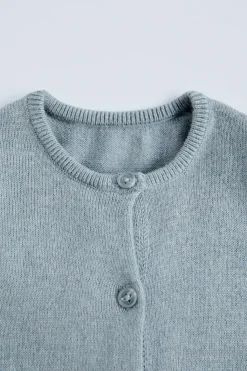 Niños ZARA 0 - 6 Meses·Punto|0 - 6 Meses·Básicos<MONO PUNTO ALGODÓN SEDA