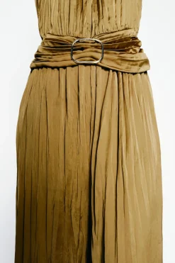 New MONO SATINADO HEBILLA Mujer Vestidos