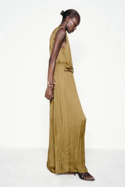 New MONO SATINADO HEBILLA Mujer Vestidos