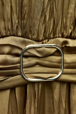 New MONO SATINADO HEBILLA Mujer Vestidos