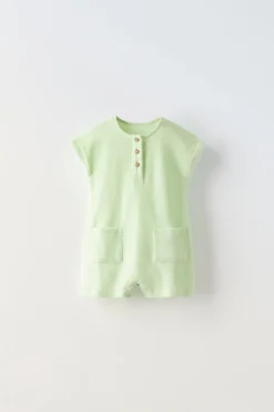 Niños ZARA 0 - 6 Meses·Homewear|0 - 6 Meses·Básicos<MONO TOALLA PANADERO