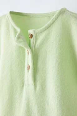 Niños ZARA 0 - 6 Meses·Homewear|0 - 6 Meses·Básicos<MONO TOALLA PANADERO