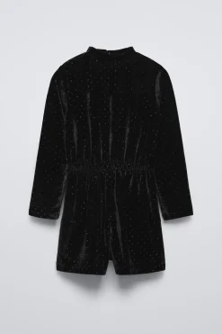 Niños ZARA 6 - 14 Años·Vestidos / Monos<MONO VELVET BRILLOS