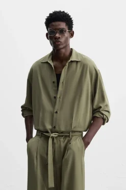 New MONO VISCOSA CINTURÓN Hombre Pantalones