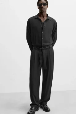 Outlet MONO VISCOSA CINTURÓN Hombre Pantalones