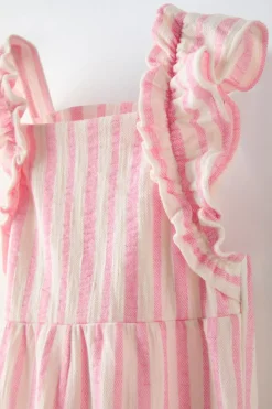 Niños ZARA 1½ - 6 Años·Vestidos / Petos|1½ - 6 Años·Pantalones<MONO VOLANTES Y RAYAS