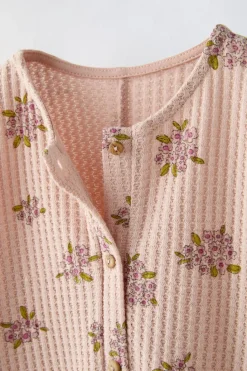 Niños ZARA 1½ - 6 Años·Vestidos / Petos|1½ - 6 Años·Pantalones<MONO WAFFLE FLORES