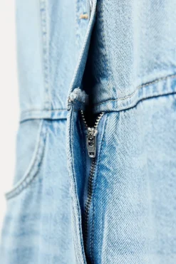 New MONO Z1975 DENIM HALTER Mujer Vestidos