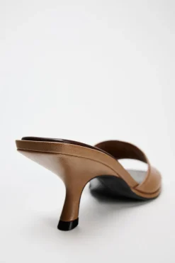 Fashion MULE TACÓN PIEL Mujer Zapatos