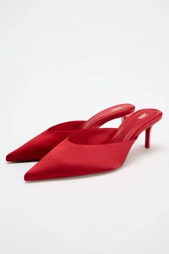 Fashion MULE TACÓN SATINADO Mujer Zapatos