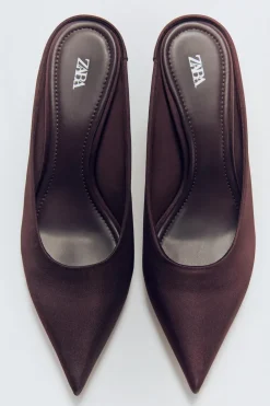 Fashion MULE TACÓN SATINADO Mujer Zapatos