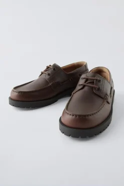 Niños ZARA 6 - 14 Años·Zapatos|6 - 14 Años·Zapatos<NÁUTICO PIEL