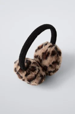 Niños ZARA 1½ - 6 Años·Accesorios|6 - 14 Años·Accesorios<OREJERAS EFECTO PELO ANIMAL PRINT