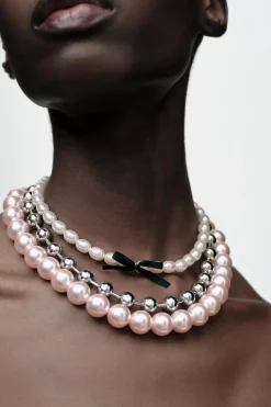 Outlet PACK 3 COLLARES PERLAS Mujer Accesorios / Bisuteria