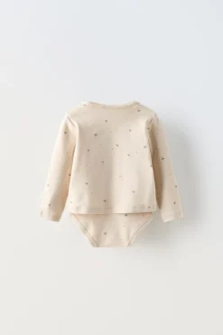 Niños ZARA 0 - 6 Meses·Bodies / Camisas|0 - 6 Meses·Homewear<PACK BODY Y CHAQUETA ESTAMPADO