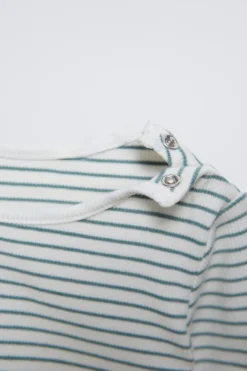 Niños ZARA 0 - 6 Meses·Bodies / Camisas|0 - 6 Meses·Leggings / Polainas<PACK BODY Y LEGGING RAYAS RIB