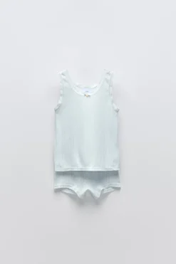 Niños ZARA 6 - 14 Años·Ropa Interior / Calcetines<PACK CAMISETA Y CULOTTE